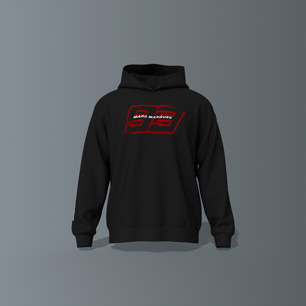 MM93 Rider Back Graphic Oversized Hoodie