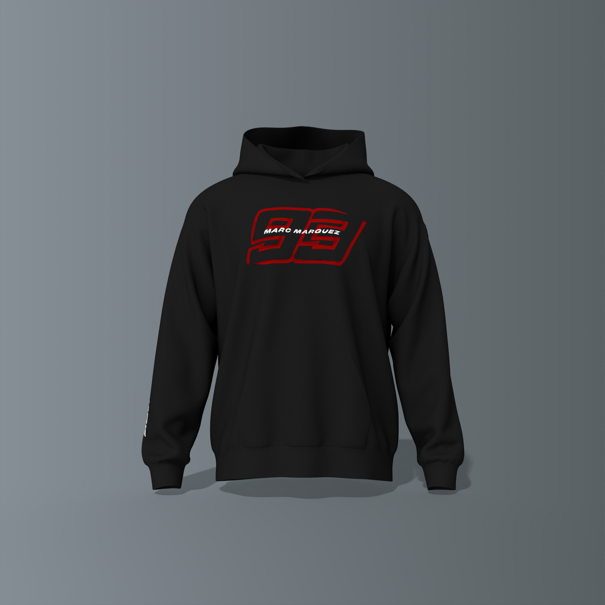 MM93 Rider Back Graphic Oversized Hoodie