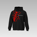 Marc Marquez MM93 Black Hoodie – Red Ant Graphic MotoGP Sweatshirt