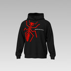 Marc Marquez MM93 Black Hoodie – Red Ant Graphic MotoGP Sweatshirt