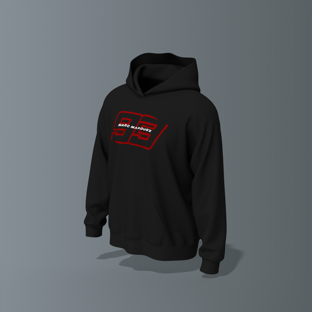 MM93 Rider Back Graphic Oversized Hoodie