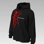 Marc Marquez MM93 Black Hoodie – Red Ant Graphic MotoGP Sweatshirt