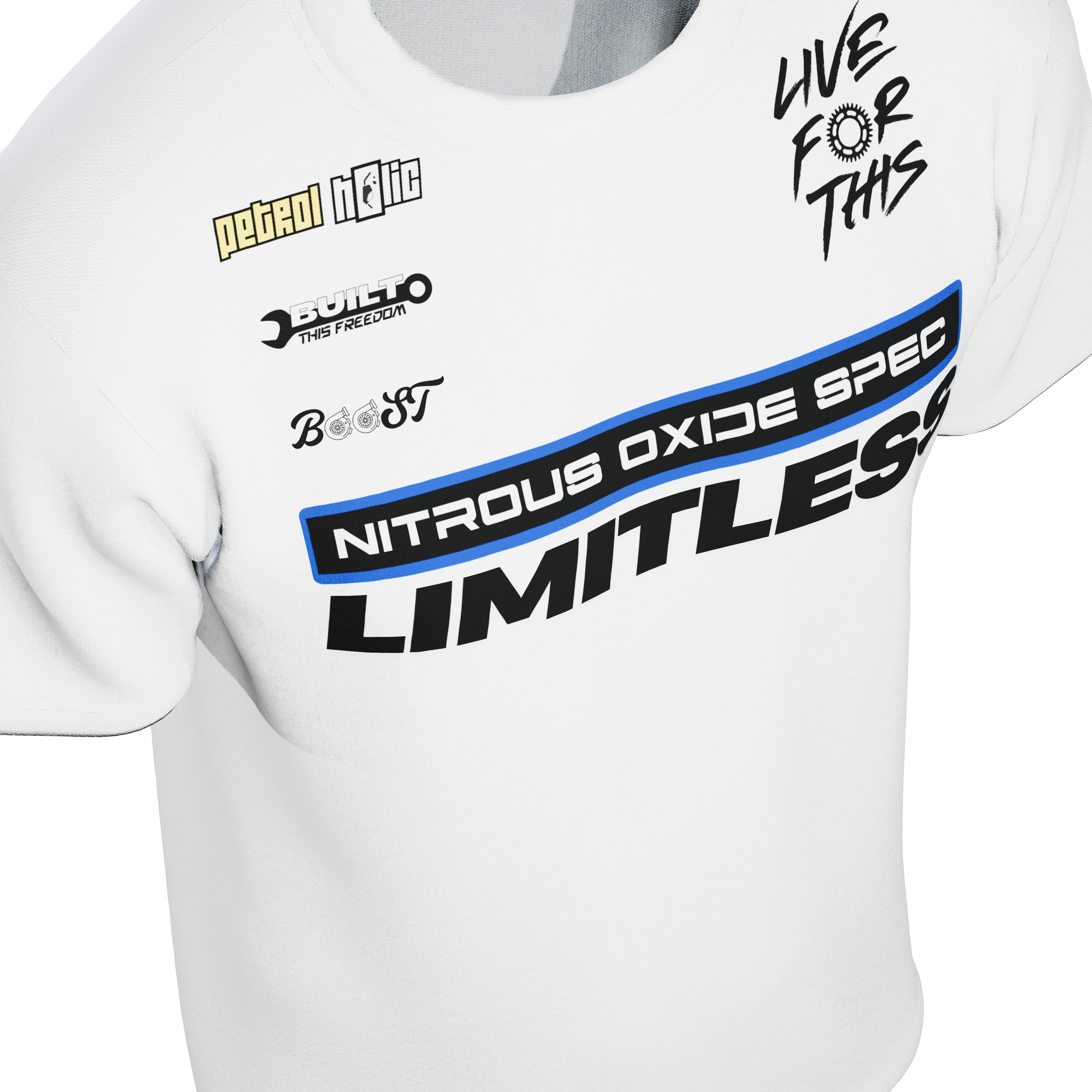 NOS LIMITLESS , WHITE - TSHIRT